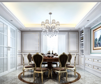 European Style Dining Room-ID:603527879
