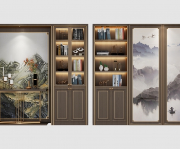 New Chinese Style Bookcase-ID:492155654
