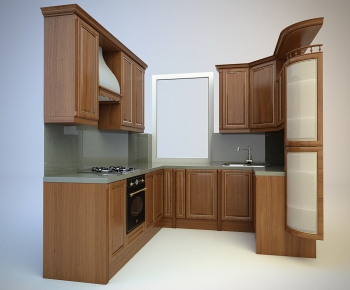 European Style Kitchen Cabinet-ID:199456671