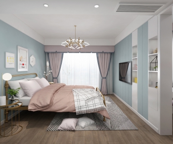 Nordic Style Girl's Room Daughter's Room-ID:548419238