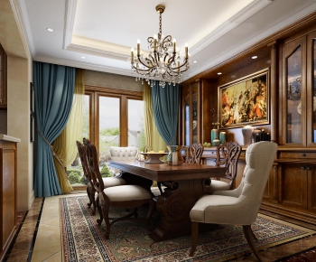 American Style Dining Room-ID:721045698