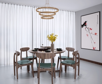 New Chinese Style Dining Table And Chairs-ID:171317415