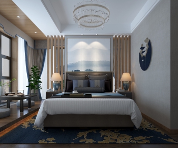 New Chinese Style Bedroom-ID:120860855