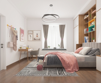 Nordic Style Bedroom-ID:666764474