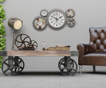 Industrial Style Coffee Table-ID:274648997