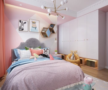 Nordic Style Girl's Room Daughter's Room-ID:883464384