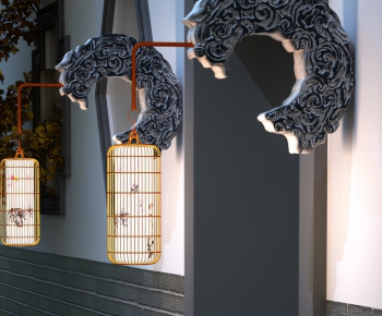 New Chinese Style Wall Lamp-ID:391341461