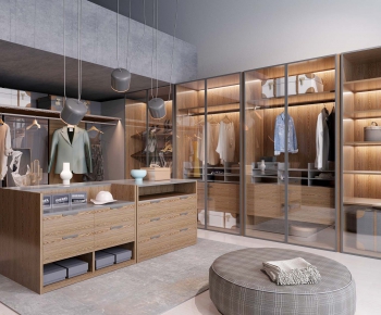 Modern Clothes Storage Area-ID:722269487