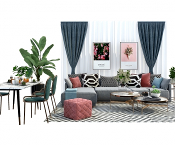 Nordic Style Sofa Combination-ID:713559854
