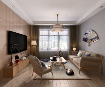 Japanese Style A Living Room-ID:580493664