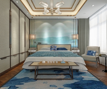 New Chinese Style Bedroom-ID:105774299