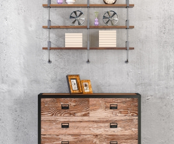 Industrial Style Side Cabinet-ID:551562288