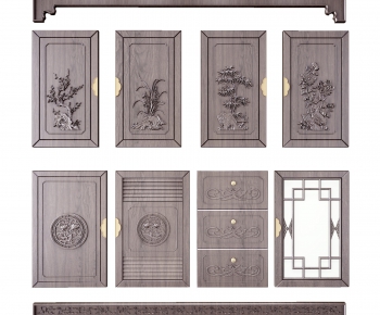 New Chinese Style Door Panel-ID:137829142