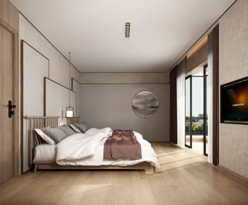 New Chinese Style Bedroom-ID:978888712