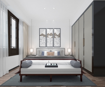 New Chinese Style Bedroom-ID:296818782