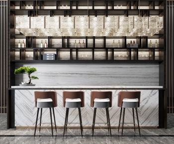 New Chinese Style Counter Bar-ID:673766714