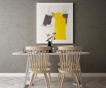 Nordic Style Dining Table And Chairs-ID:579842275