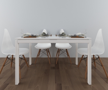Nordic Style Dining Table And Chairs-ID:682937349