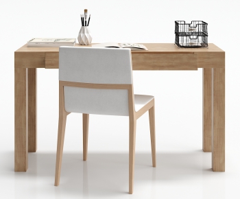 Nordic Style Computer Desk And Chair-ID:587253356