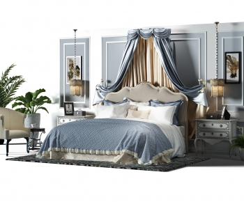 Modern Double Bed-ID:488395288