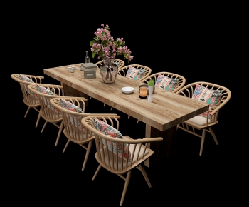 Nordic Style Dining Table And Chairs-ID:817241325