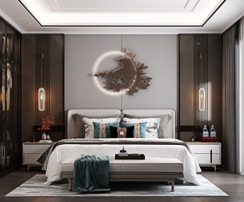 New Chinese Style Bedroom-ID:529468785