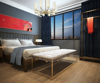 New Chinese Style Bedroom-ID:478618234
