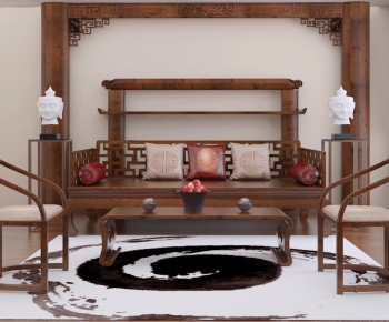 New Chinese Style Multi Person Sofa-ID:487371291