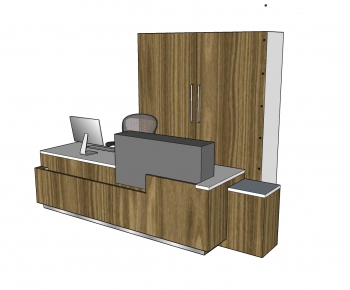 Modern Reception Desk-ID:254018546