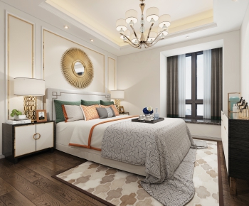 New Chinese Style Bedroom-ID:586916713