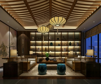 New Chinese Style Tea House-ID:884976445