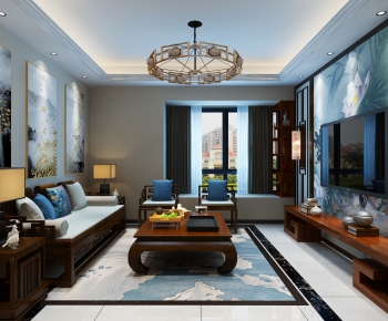 Chinese Style A Living Room-ID:331445774