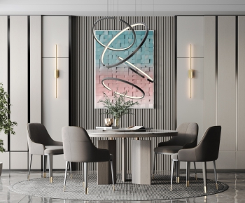 Modern Dining Table And Chairs-ID:312986821