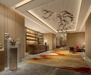 New Chinese Style Lobby Hall-ID:204856596