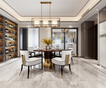 New Chinese Style Dining Room-ID:130898357