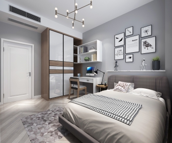 Nordic Style Bedroom-ID:954372723