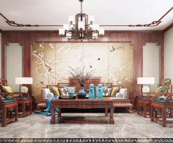Chinese Style A Living Room-ID:857269354