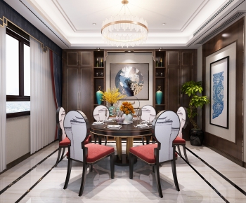 New Chinese Style Dining Room-ID:249676137