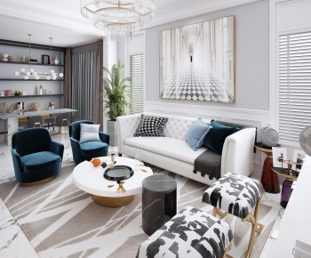 American Style A Living Room-ID:321324176
