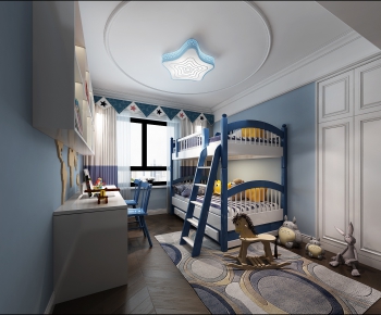 Mediterranean Style Children's Room-ID:565833974