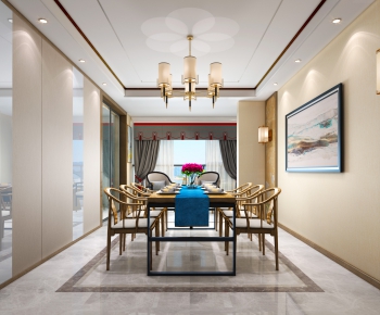 New Chinese Style Dining Room-ID:641304399