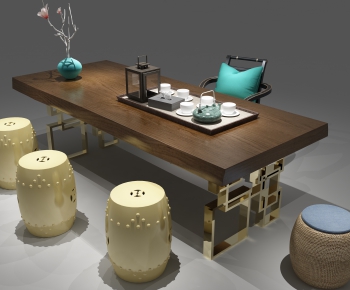 New Chinese Style Tea Tables And Chairs-ID:159271854