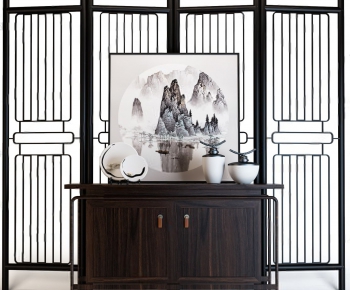 New Chinese Style Side Cabinet/Entrance Cabinet-ID:158285921