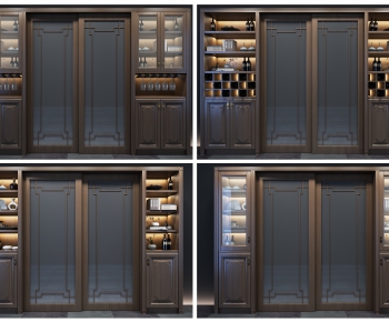 New Chinese Style Wine Cabinet-ID:323530467