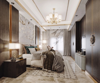 New Chinese Style Bedroom-ID:221393578