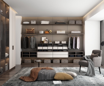 Modern Clothes Storage Area-ID:746687978