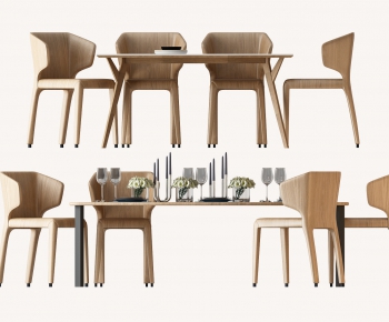 Nordic Style Dining Table And Chairs-ID:134225974