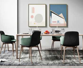 Nordic Style Dining Table And Chairs-ID:779199757