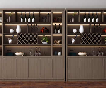 New Chinese Style Wine Cabinet-ID:979861798