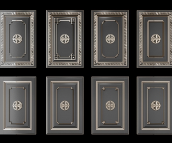 New Chinese Style Door Panel-ID:924978529